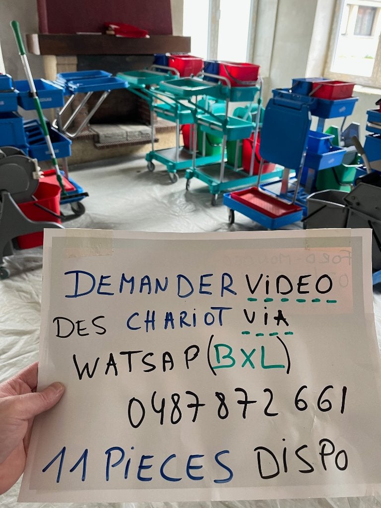 2 chariot Ecolab + accesoire  12 Press Neuf  ------   a Bxl, Enlèvement, Comme neuf, Autres types