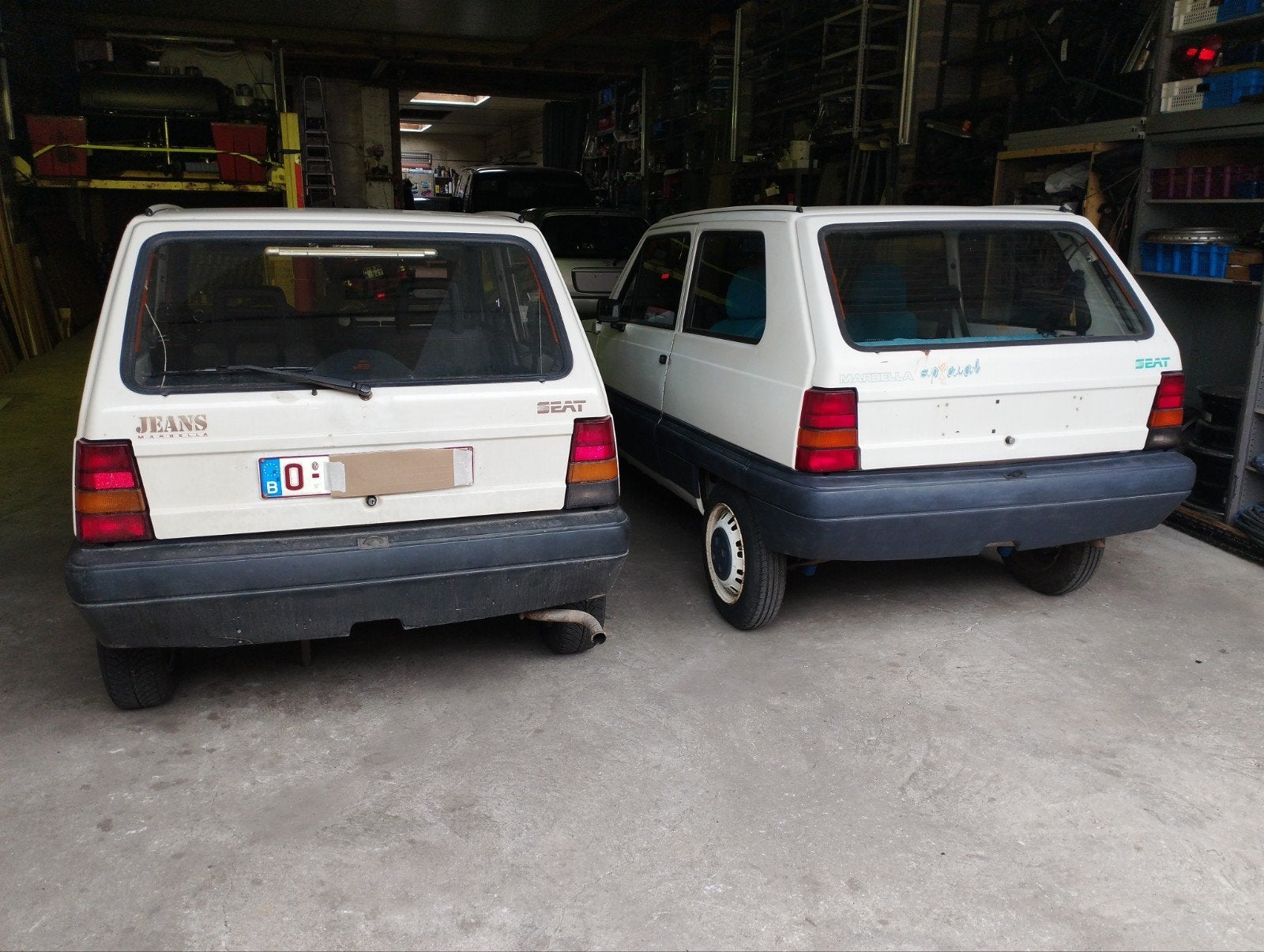 lot Marbella met 2 zitplaatsen uit 1991 en 1995, Voorwielaandrijving, 903 cc, Stof, Particulier