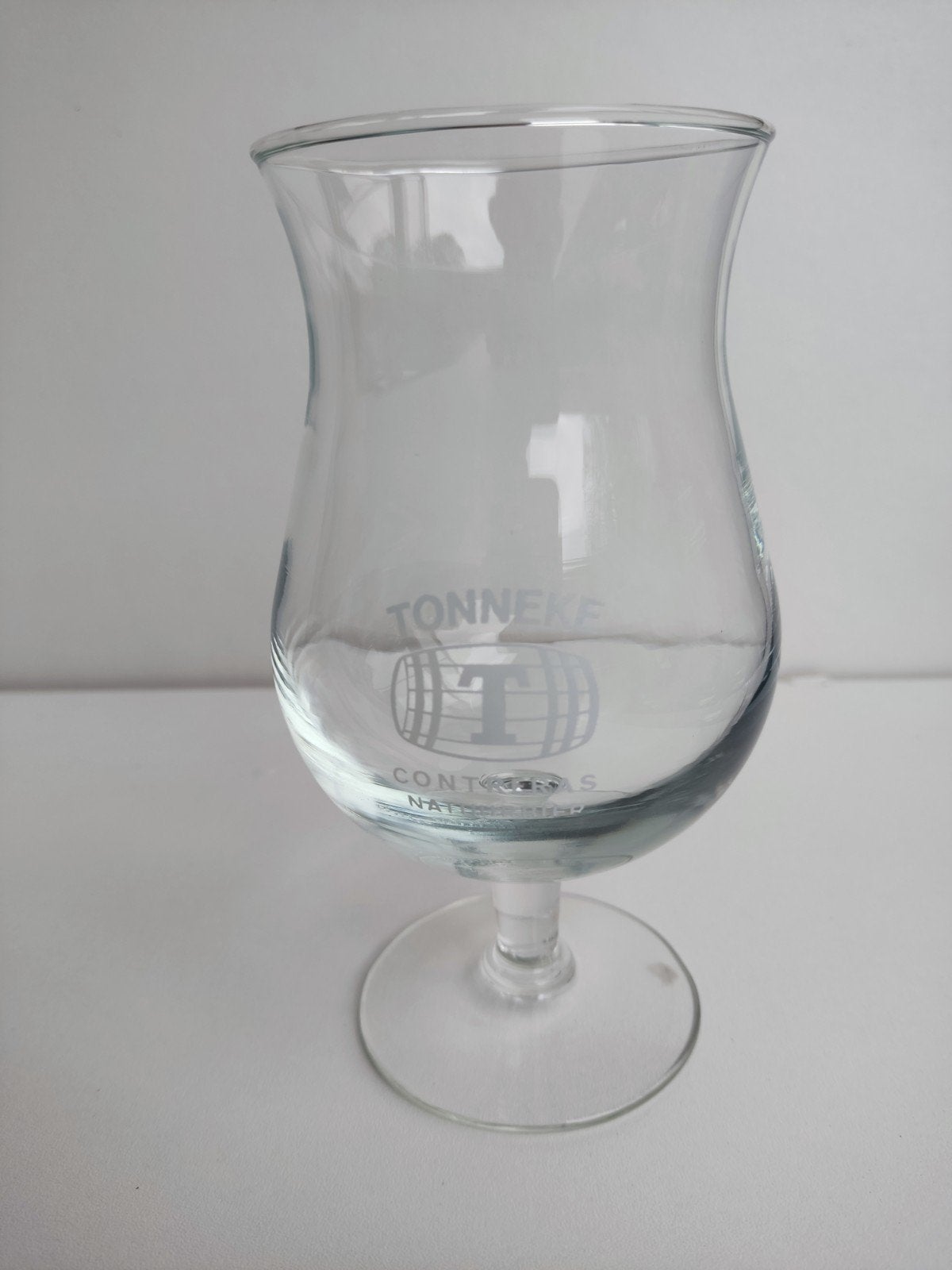 Vintage Tonneke Contreras Bierglas op Voet, Verzamelen, Ophalen, Zo goed als nieuw, Bierglas