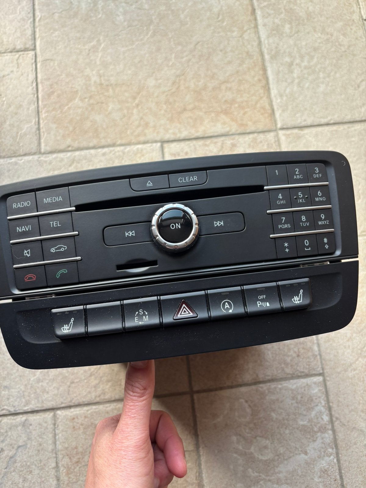 Module complet radio gps commandes mercedes cla 2016, Enlèvement ou Envoi, Utilisé, Mercedes-Benz