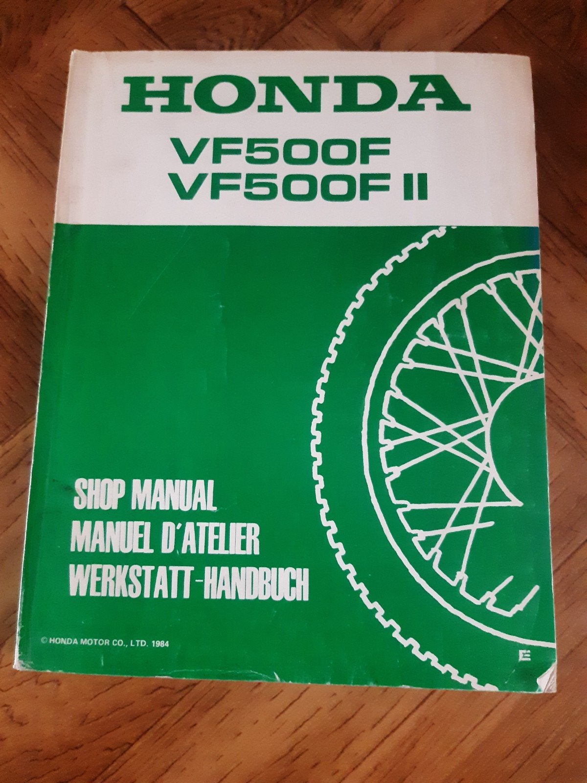 Honda VF500F 1984 Werkplaatsboek, Motoren, Ophalen, Honda