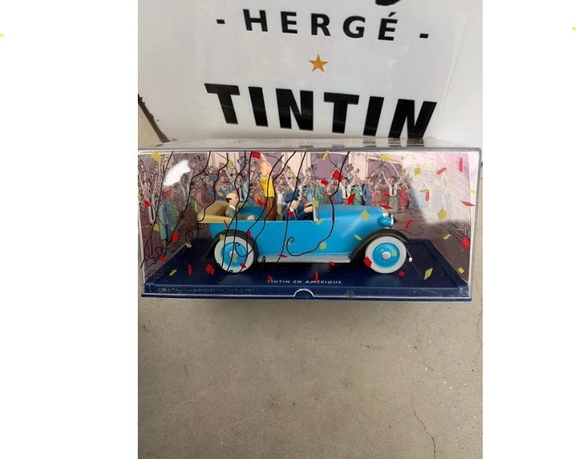 Tintin en Amérique/Tintin en Amérique car (Éditions Atlas), Enlèvement ou Envoi, Tintin, Neuf, Statue ou Figurine
