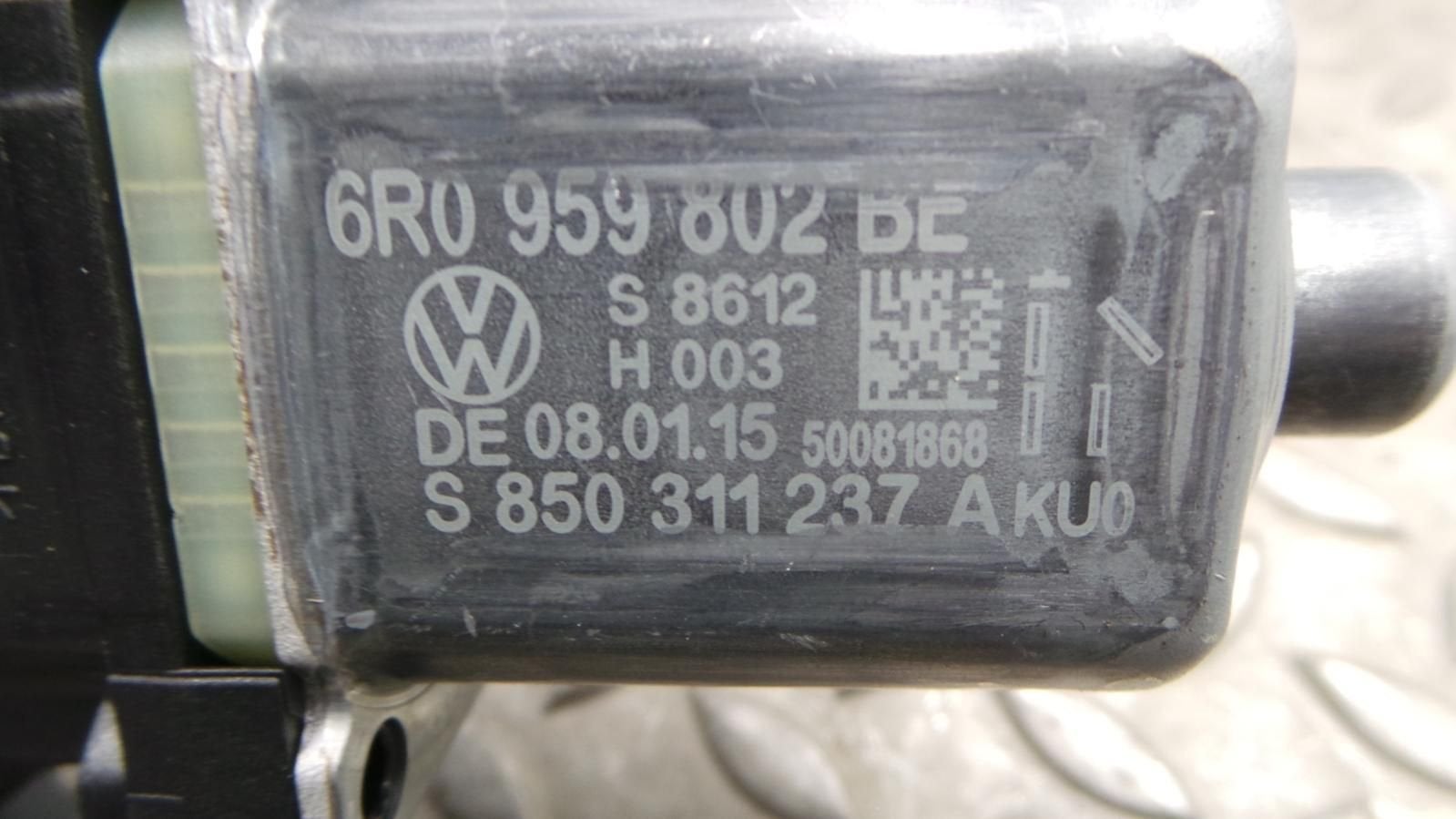 VOLKSWAGEN POLO RAAMMECHANISME RV 6R0959802BE 2015, Ophalen of Verzenden, Gebruikt, ARN erkend