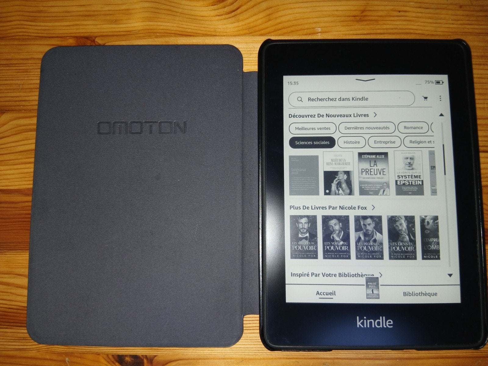 Amazon Kindle Paperwhite 10ème génération + Coque, Enlèvement, Wi-Fi