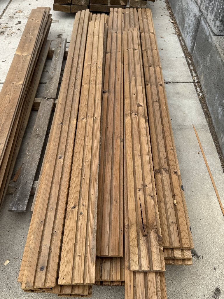 Feux triples Thermowood, Enlèvement, Comme neuf, 250 cm ou plus, Planches