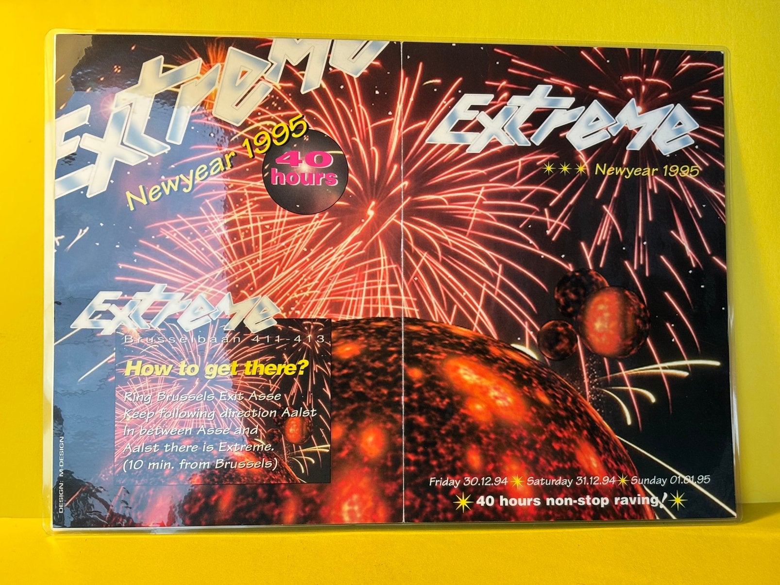Verzameling flyers discotheek jaren 90’, Verzenden, Zo goed als nieuw