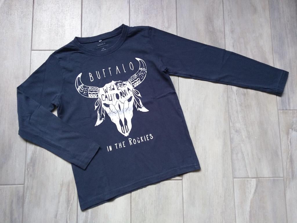 ★ M122/128 - Longsleeve Buffelo name it, Enfants & Bébés, Vêtements enfant | Taille 122, Garçon, Enlèvement ou Envoi, Chemise ou À manches longues