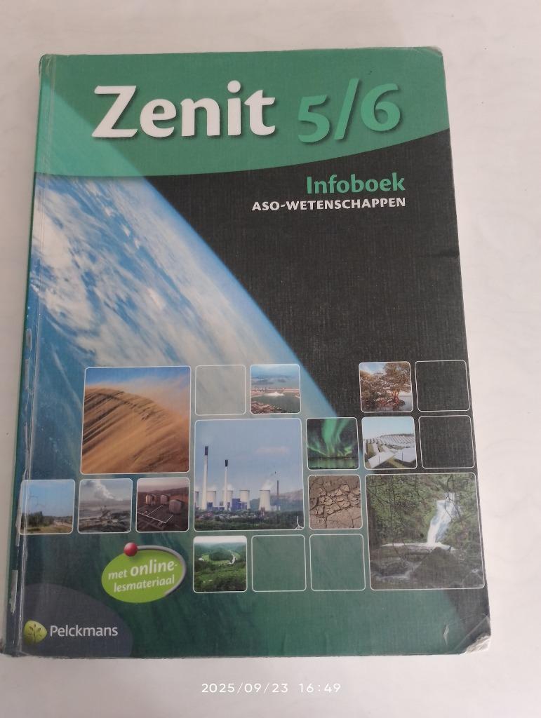 Zenit, infoboek aso wetenschappen, ISBN zie foto, Ophalen of Verzenden, Zo goed als nieuw, ASO, Overige vakken