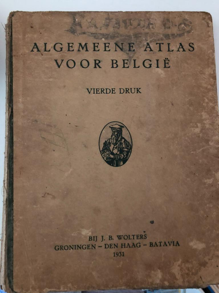 Algemeene atlas voor België 4de druk 1931, Enlèvement ou Envoi, Belgique, Utilisé, 1800 à 2000