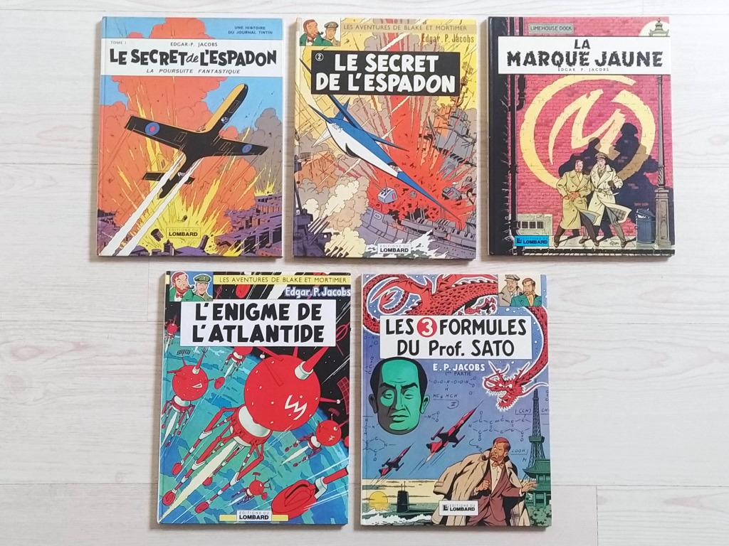 Blake et Mortimer – 5 albums en réédition et TBE, Livres, BD, Utilisé, Plusieurs BD, Enlèvement ou Envoi