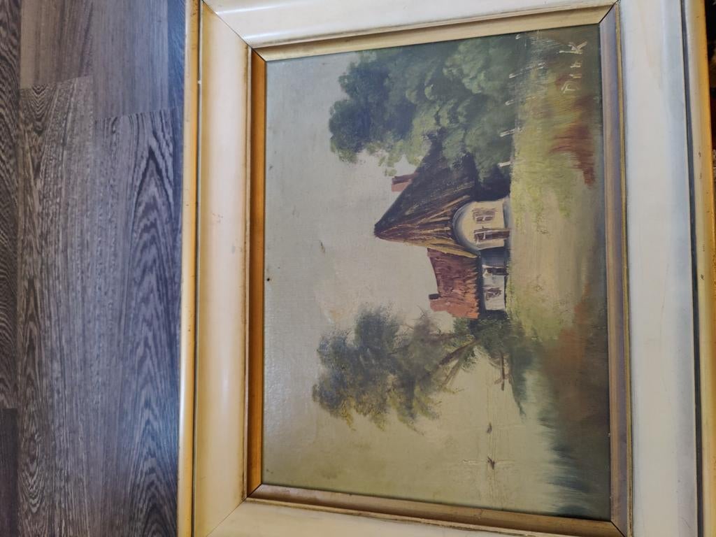 Peinture huile " Dirk", Antiquités & Art, Enlèvement