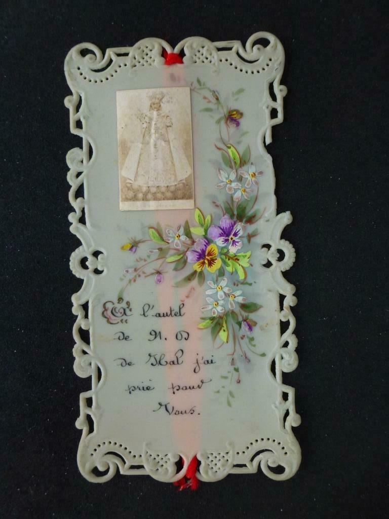 bidprentje A l'autel de N. D. de Hal j'ai prié pour Vous, Verzenden, Bidprentje