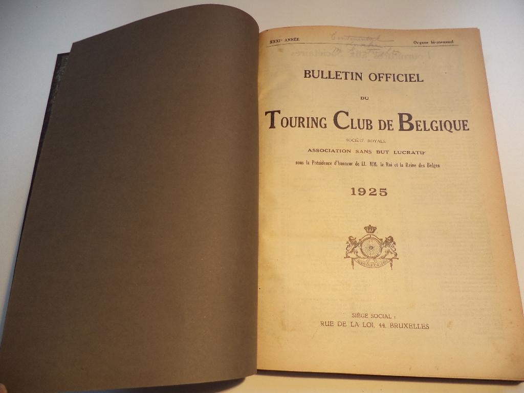 1925 Bulletin TOURING CLUB Belgique Hotel Continental KNOKKE, Boeken, Auto's | Folders en Tijdschriften, Citroën, Ophalen of Verzenden