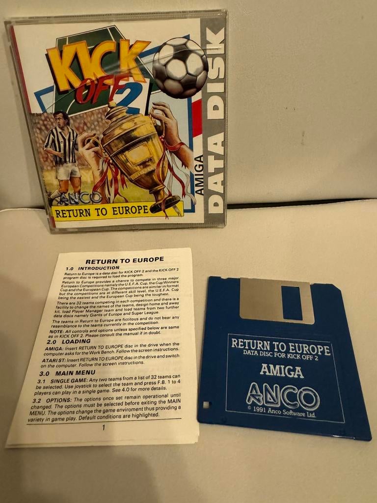 Amiga data disk Kick Off 2, Ophalen of Verzenden, Zo goed als nieuw