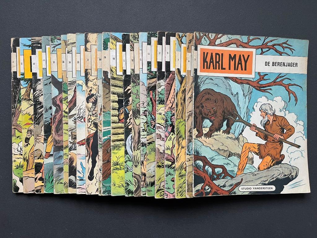 20 x KARL MAY - stripverhalen ( EERSTE DRUK / HERDRUK ), Boeken, Stripverhalen, Meerdere stripboeken, Ophalen, Gelezen, Studio  Vandersteen