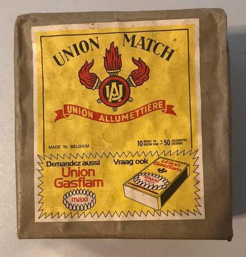 Paquet de 10 boîtes d’allumettes Union Match, Collections, Enlèvement, Comme neuf