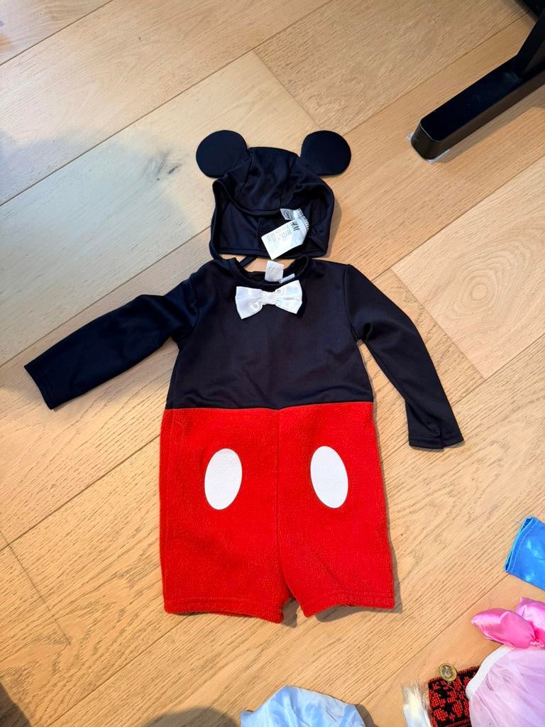 Mickey Mouse-kostuum - 74-80 cm voor baby's/peuters, Kinderen en Baby's, Carnavalskleding en Verkleedspullen, Zo goed als nieuw