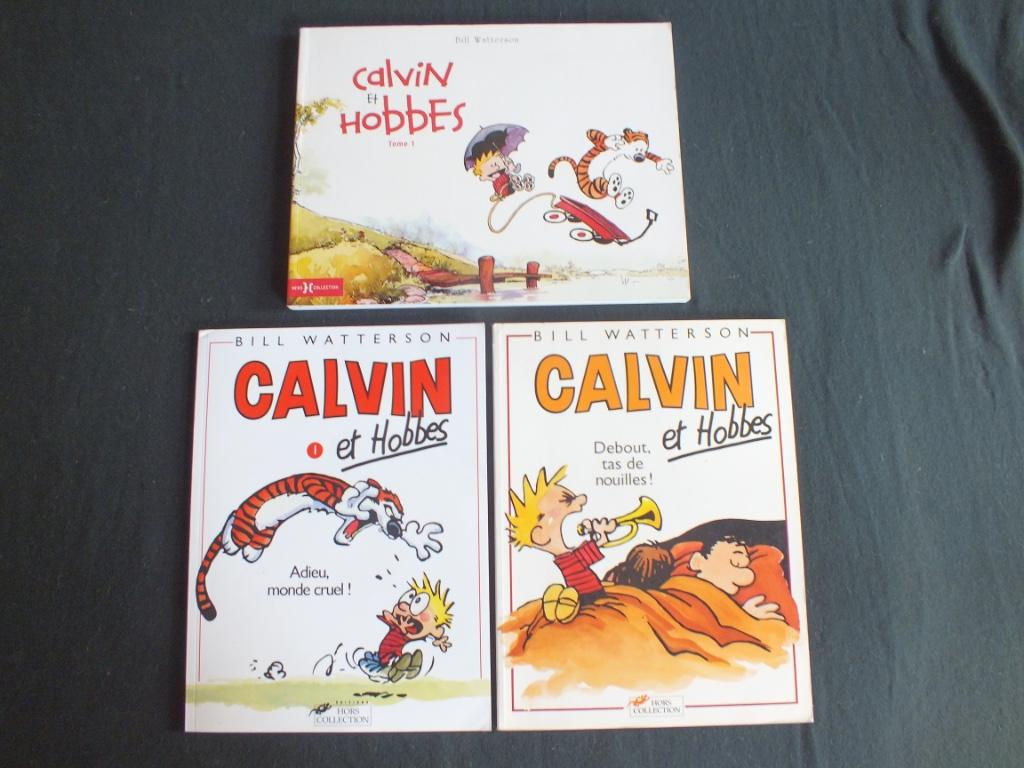 CALVIN & HOBBES (3 ALBUMS / 1 EO) EDITIONS HORS COLLECTION, Livres, Une BD, Enlèvement ou Envoi, Comme neuf, WATTERSON