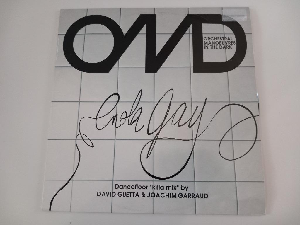 Vinyle 12" OMD Enola Gay David Guetta New Wave Dance Techno, CD & DVD, Enlèvement ou Envoi, 12 pouces