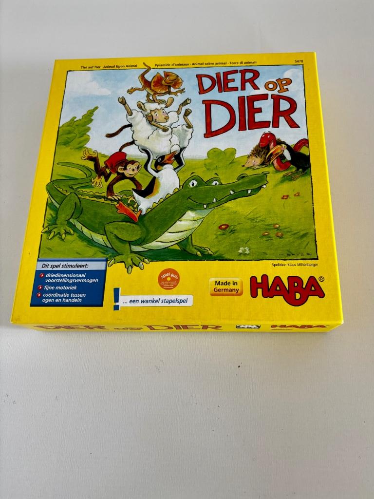 Haba dier op dier, gezelschapsspel als nieuw, Ophalen of Verzenden, Nieuw