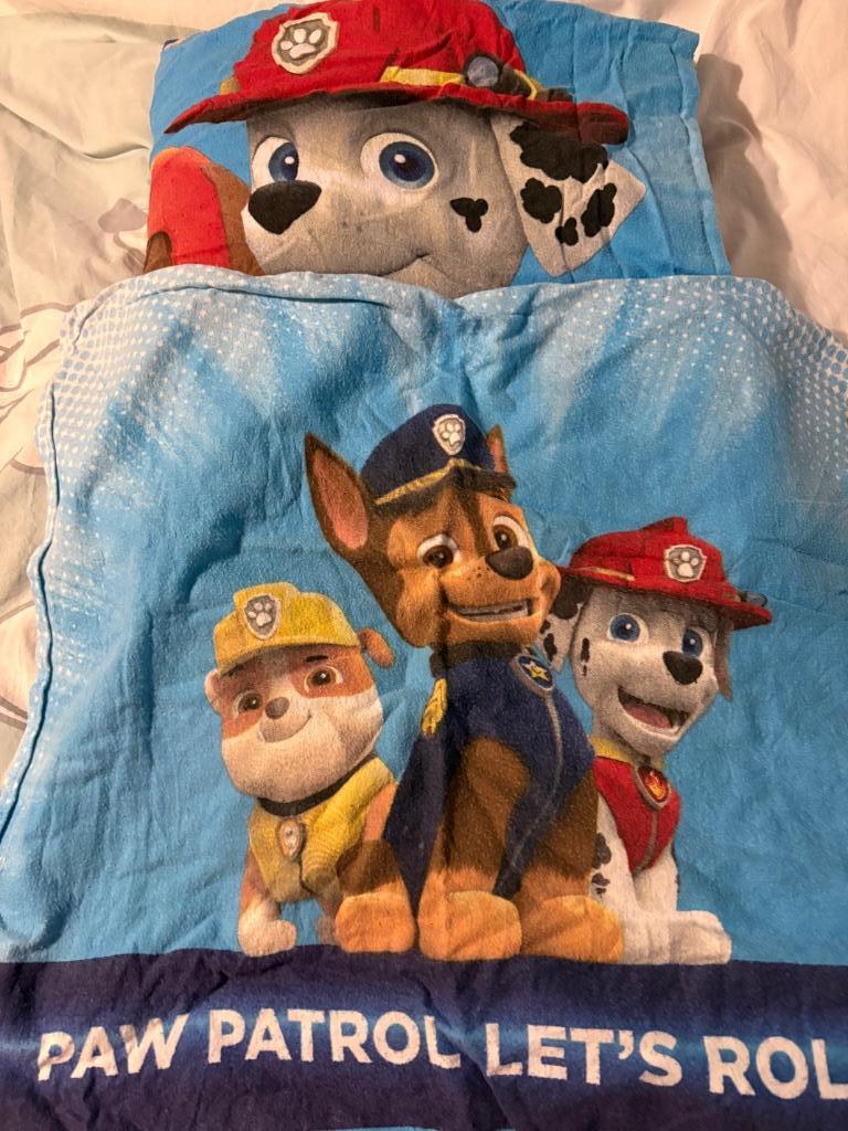 1 persoonsdekbedovertrek paw patrol, Ophalen of Verzenden, Nieuw, Eenpersoons, Dekbedovertrek