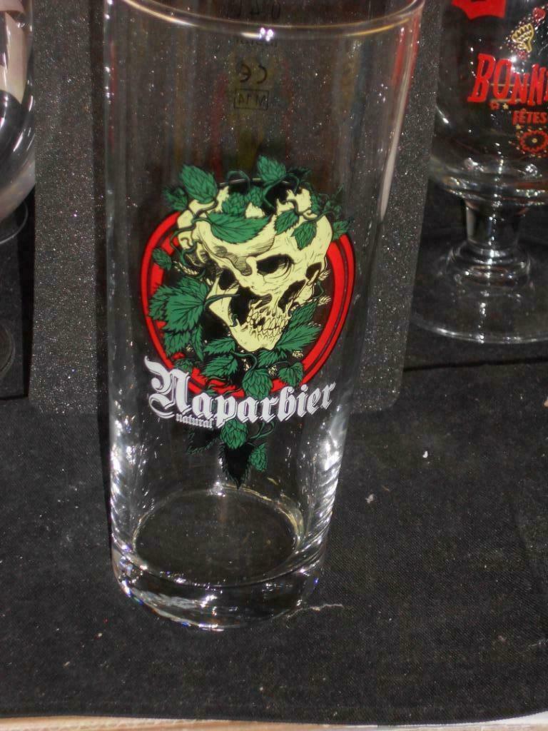 Bierglazen.Naparbier.Bertingchamps.Scotch-Ale .De Geest.D 53, Enlèvement ou Envoi, Comme neuf, Verre ou Verres, Palm