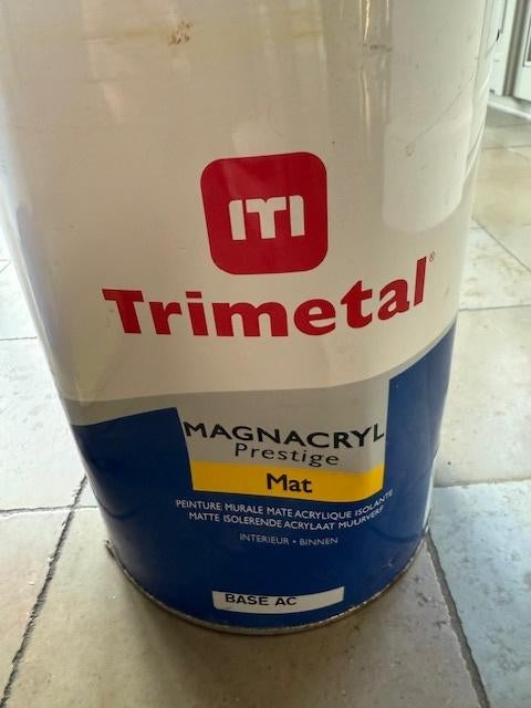 Trimetal Magnacryl Prestige mat, Bricolage & Construction, Peinture, Vernis & Laque, Moins de 5 litres, Comme neuf, Peinture, Vert
