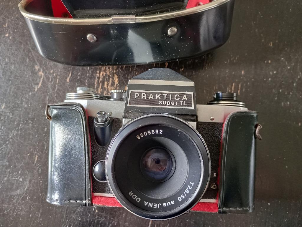 Camera PRAKTICA SUPER TL + lenzen, Audio, Tv en Foto, Fotocamera's Analoog, Gebruikt, Overige Merken, Ophalen