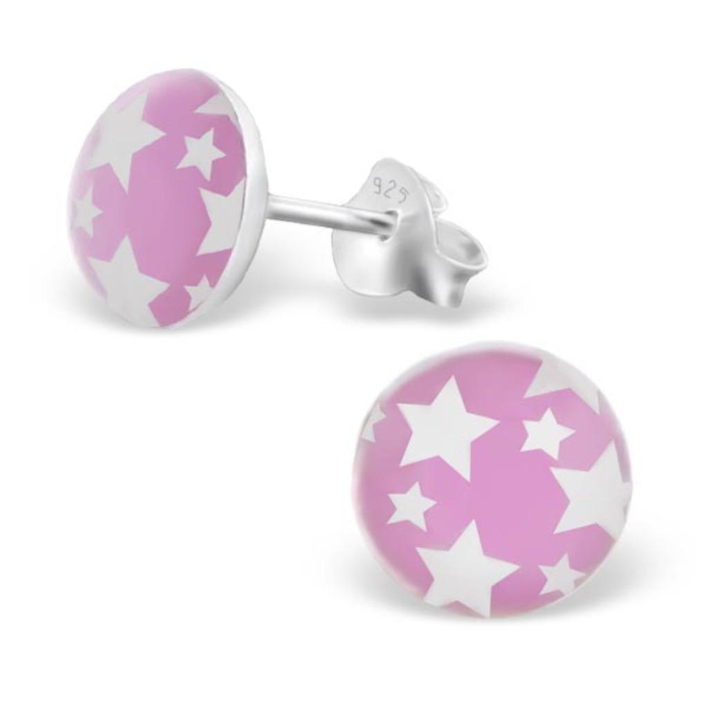 Stars 925 sterling zilveren meisjes oorbellen, Ophalen of Verzenden, Nieuw, Oorbellen