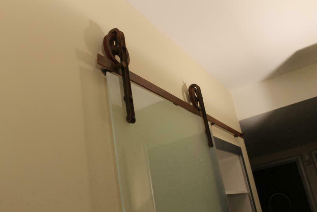 Barndoor systeem, schuurdeur, hoevepoort, hangrol, schuifdeu, Ophalen of Verzenden, Nieuw, IJzer, Schuif of Grendel