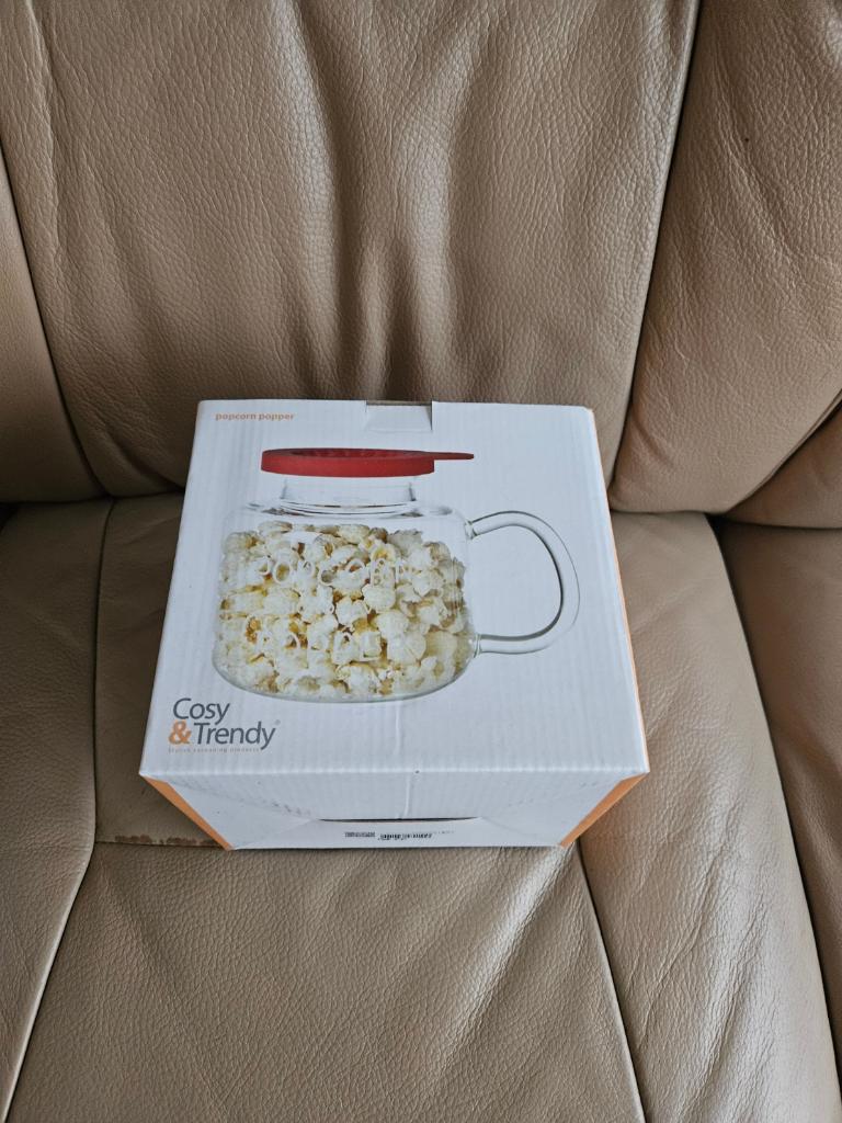 Cosy&Trendy Popcorn Popper Magnetron, Ophalen, Overige typen, Nieuw, Glas