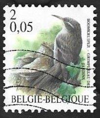 1 Postzegel België 2000 Vogels Boomkruiper, Frankeerzegel, Ophalen of Verzenden, Gestempeld, Gestempeld