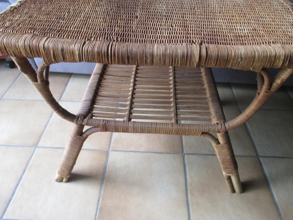 salontafel rotan riet, Antiek en Kunst, Ophalen of Verzenden