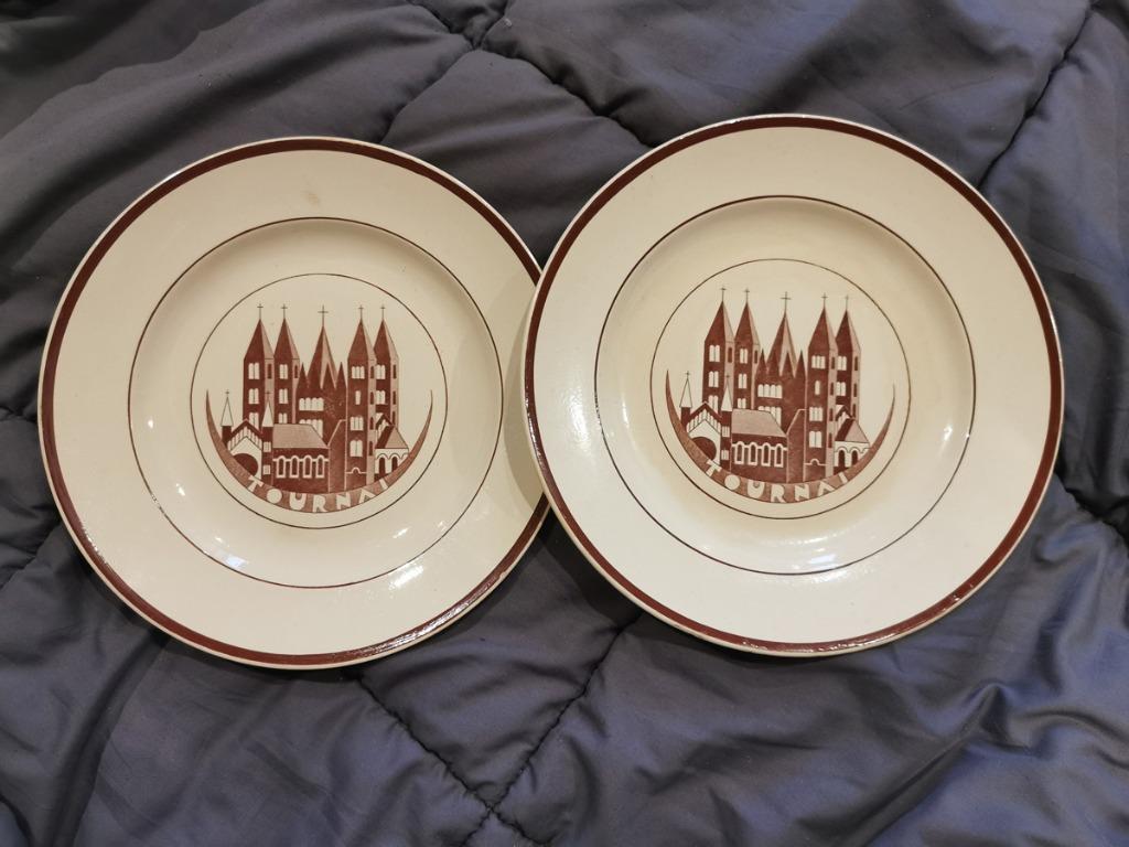 Assiette décorative Cathédrale de TOURNAI, Ophalen