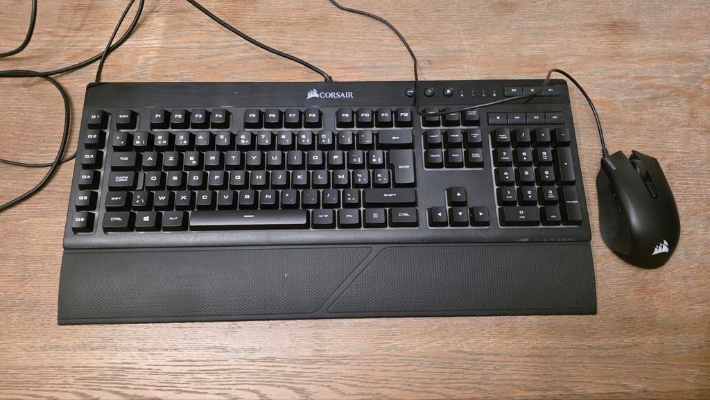 Corsair toetsenbord + muis, Ophalen