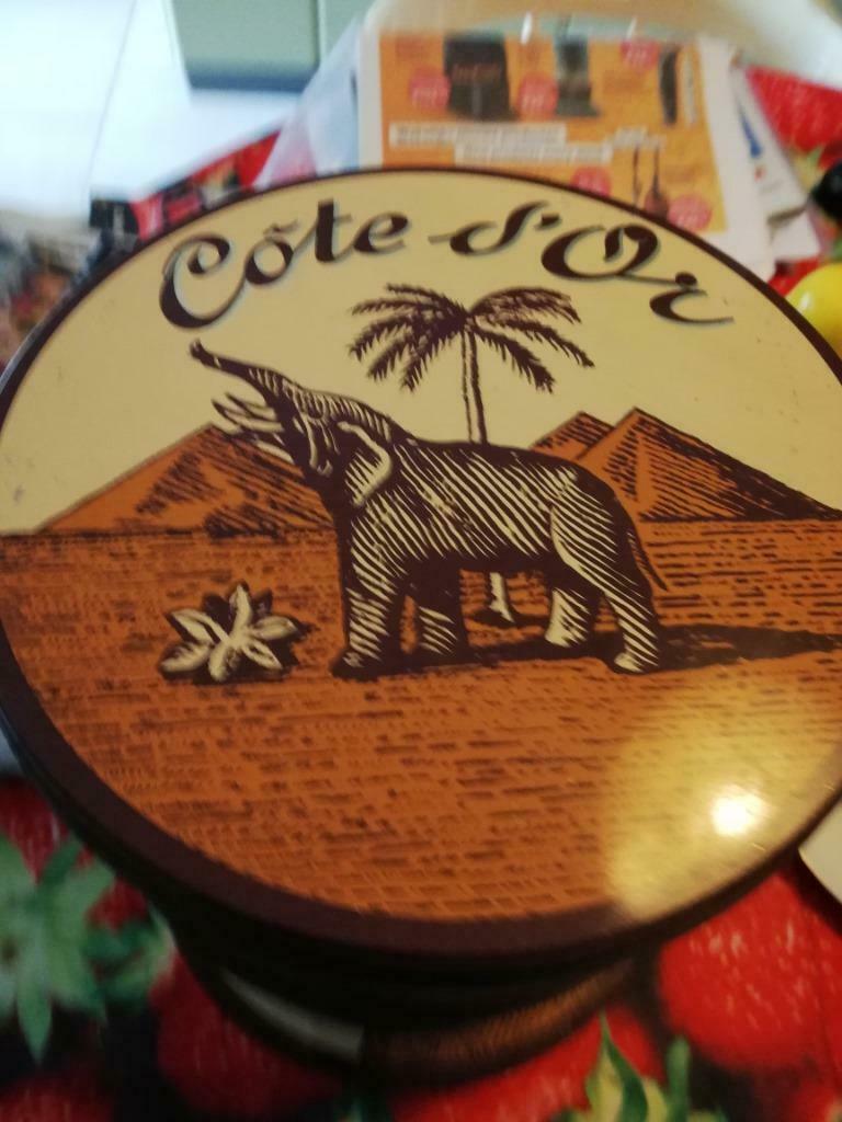 Vintage Cote d´or blik rond, Enlèvement ou Envoi, Utilisé, Biscuits, Autres marques