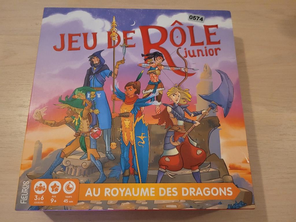 Nouveau jeu de rôle junior au royaume des dragon, 1 ou 2 joueurs, Enlèvement ou Envoi, Neuf, Fleurus