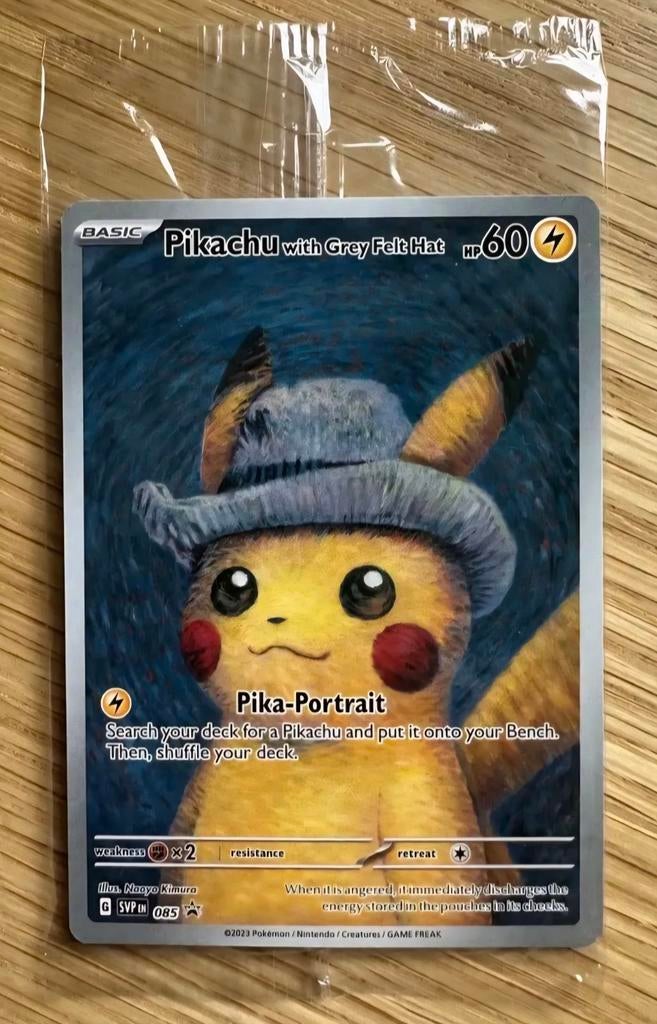 Pikachu van gogh, Hobby en Vrije tijd, Verzamelkaartspellen | Pokémon, Ophalen of Verzenden