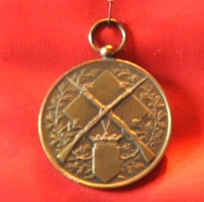 medaille bronze les carabiniers ressaix epinois 1971, Ophalen of Verzenden, Brons