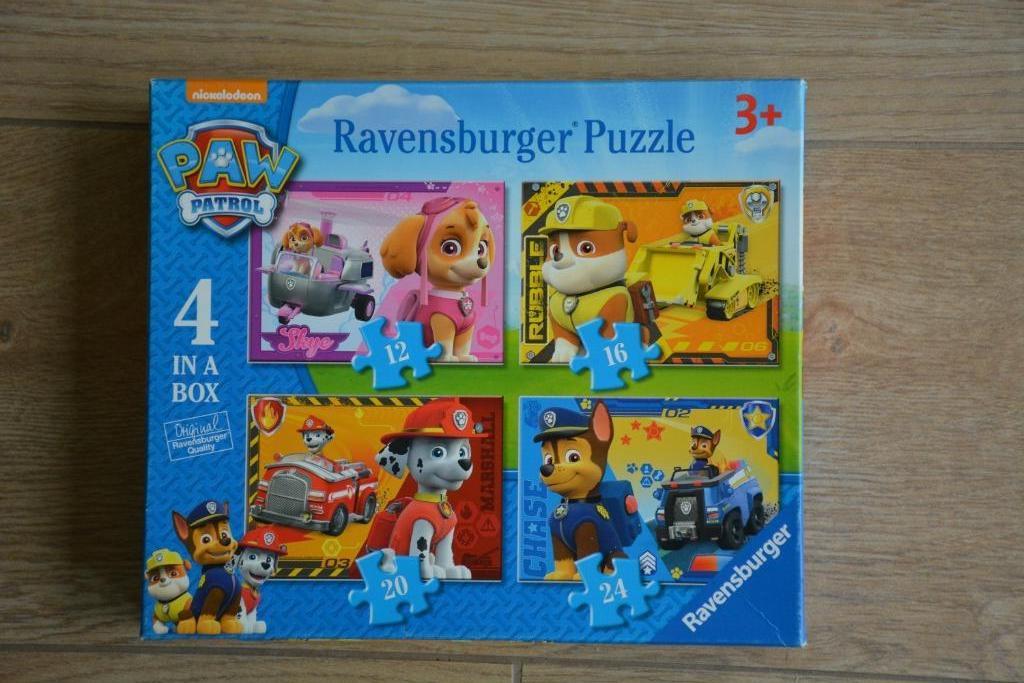 4 puzzels Paw Patrol, Enlèvement, Utilisé, 2 à 4 ans