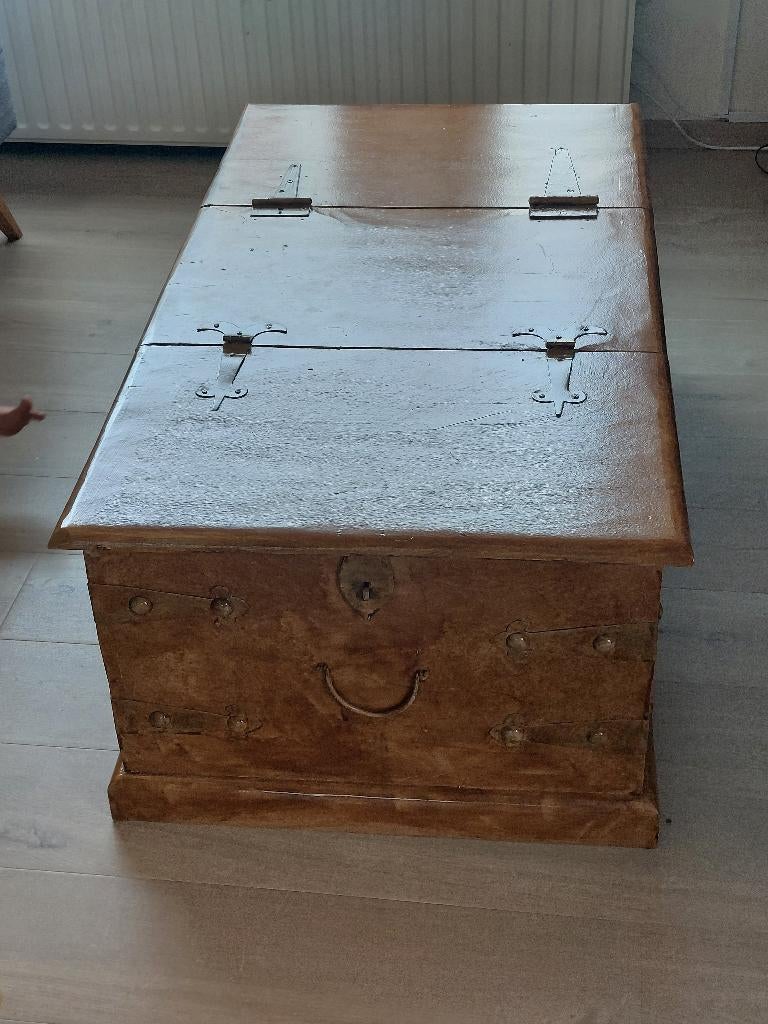 Salontafel schatkist, 100 à 150 cm, Moins de 50 cm, Comme neuf, Enlèvement