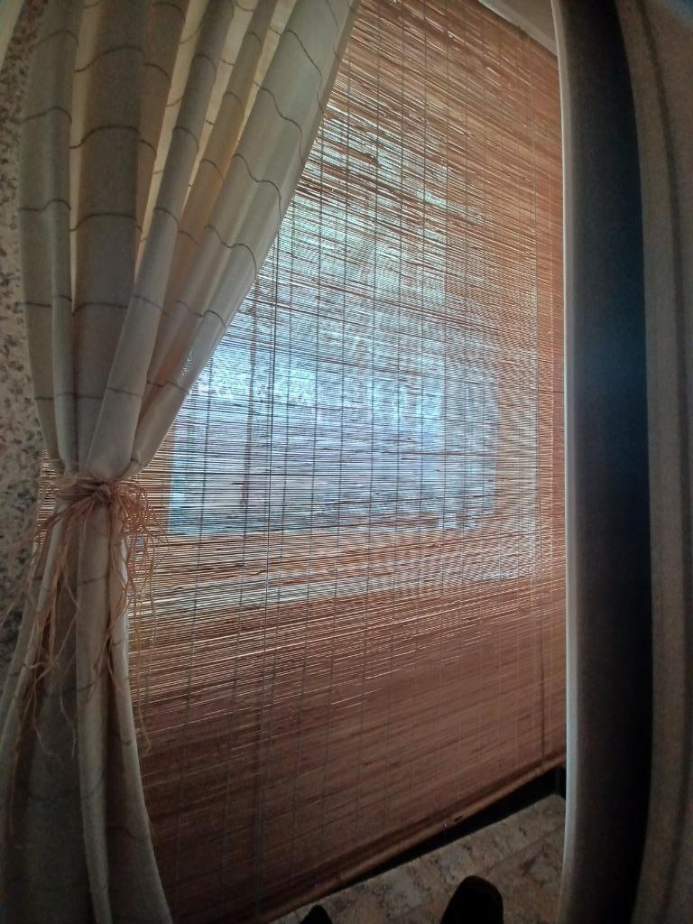 Bamboo rolgordijn 1m20 x 1m90, Huis en Inrichting, Ophalen, Gebruikt, 100 tot 150 cm, 150 tot 200 cm
