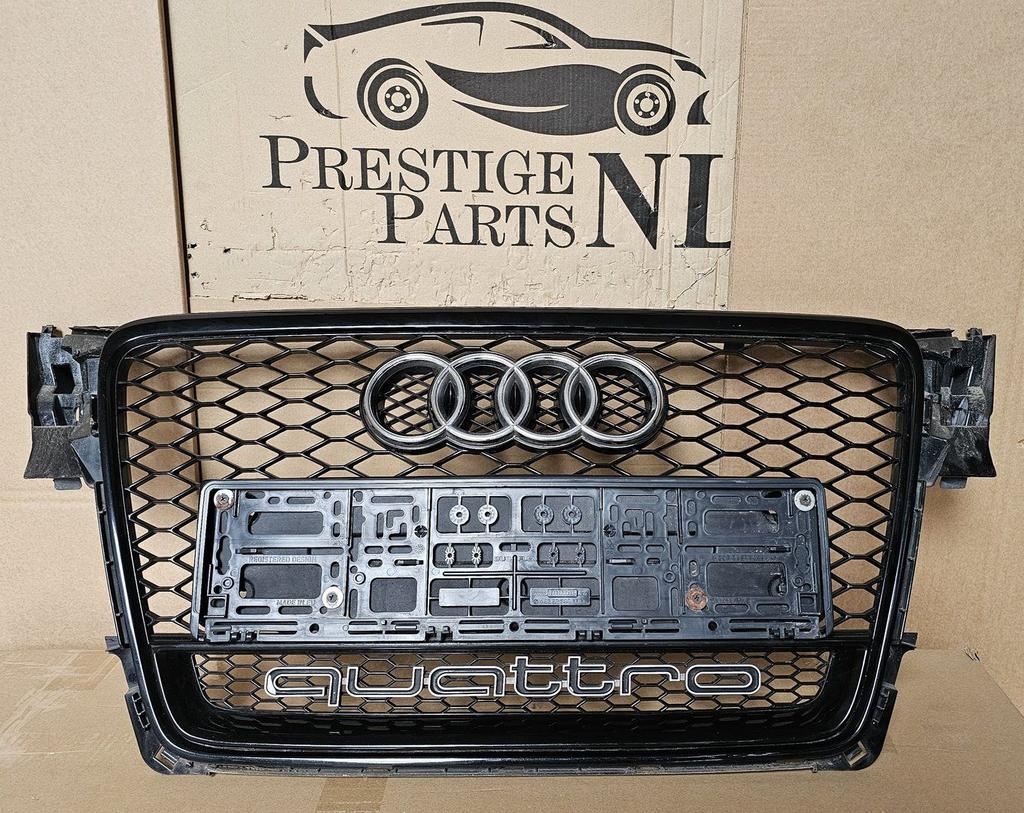 Grill AUDI A4 B8 8K RS LOOK RS4 bj.2007-2012 HOOGLANS ZWART, Auto-onderdelen, Gebruikt, -, Voor, Ophalen of Verzenden