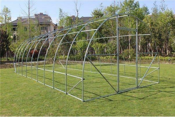 Cadre volière/enclos/parc 10x4x2,50m chatière XXL poulailler, Envoi, Neuf