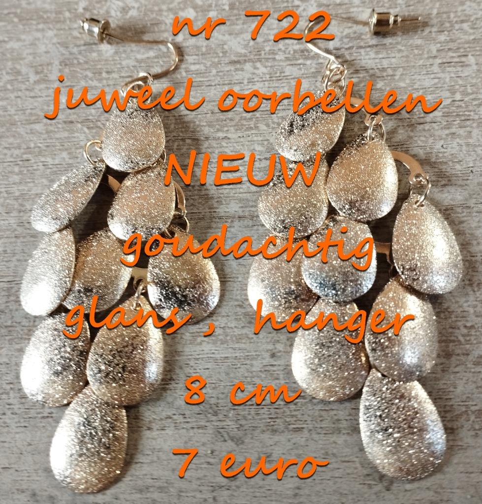 722. Juweel : oorbellen , NIEUW ,  verzending inbegrepen, Overige materialen, Hangers, Verzenden, Nieuw