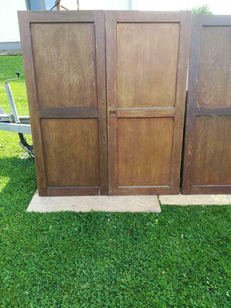 Meranti luiken  6 stuks    afmetingen in de adv., Doe-het-zelf en Bouw, Raamkozijnen en Schuifdeuren, Ophalen, Gebruikt, Minder dan 75 cm