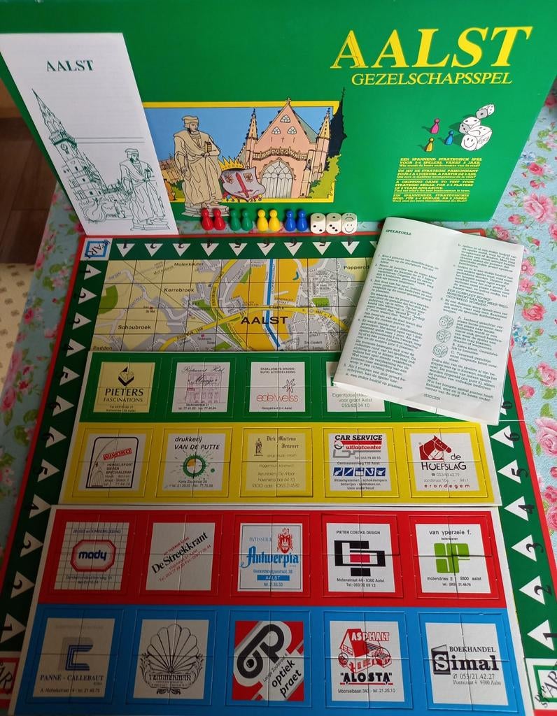Gezelschapsspel over stad Aalst, Een of twee spelers, Ophalen of Verzenden, Zo goed als nieuw