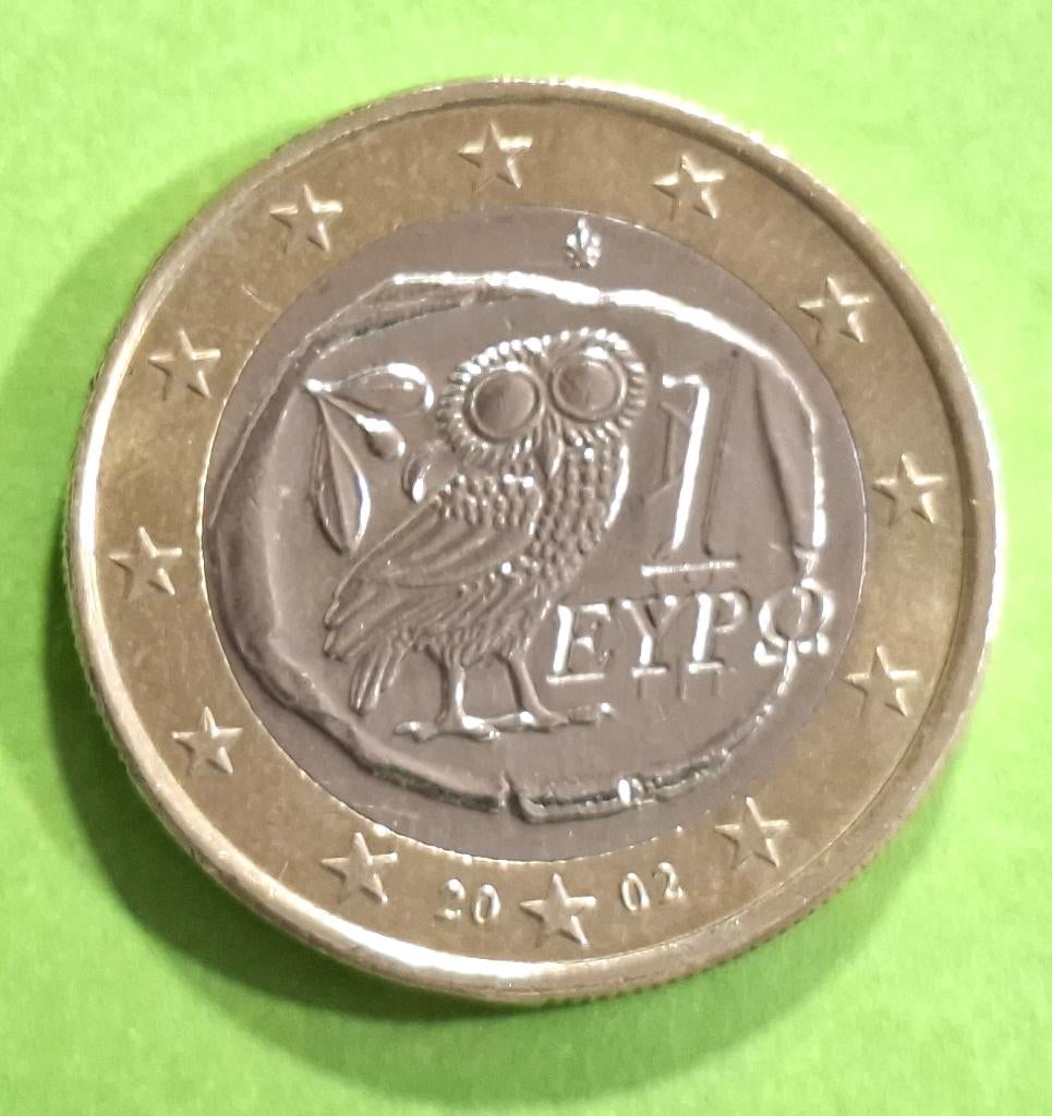 Griekenland 1 euromunt - 2002, Postzegels en Munten, Verzenden, Griekenland, 1 euro, Losse munt