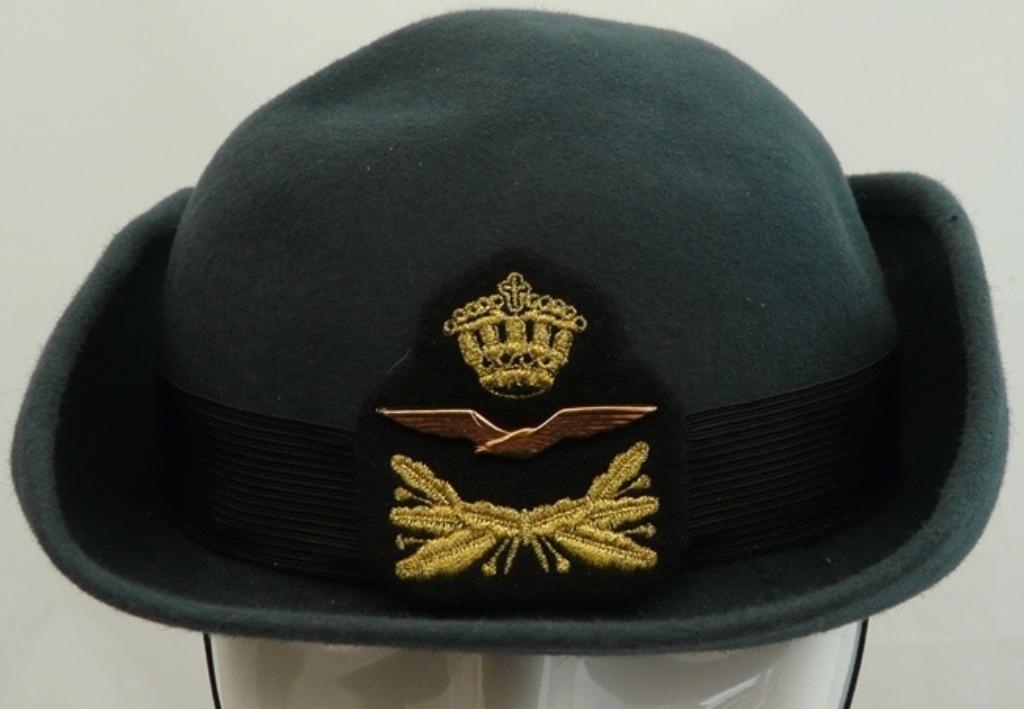 Hoed, Uniform DT, Onderoff, Vrouwen, KLu, maat 56, 1990s.(1), Ophalen of Verzenden, Luchtmacht, Kleding of Schoenen