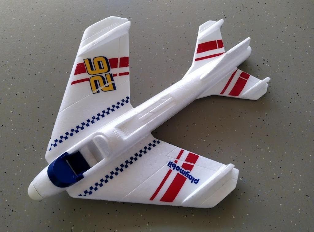 Vintage Playmobil Vliegtuig - Piepschuim / Plastic - Mooi, Ophalen of Verzenden, Gebruikt, Los Playmobil